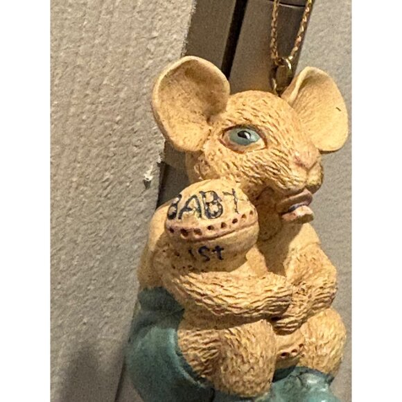 Kurt Adler Babys First Christmas Mouse Ornament Hanging Decoration - Picture 2 of 5
